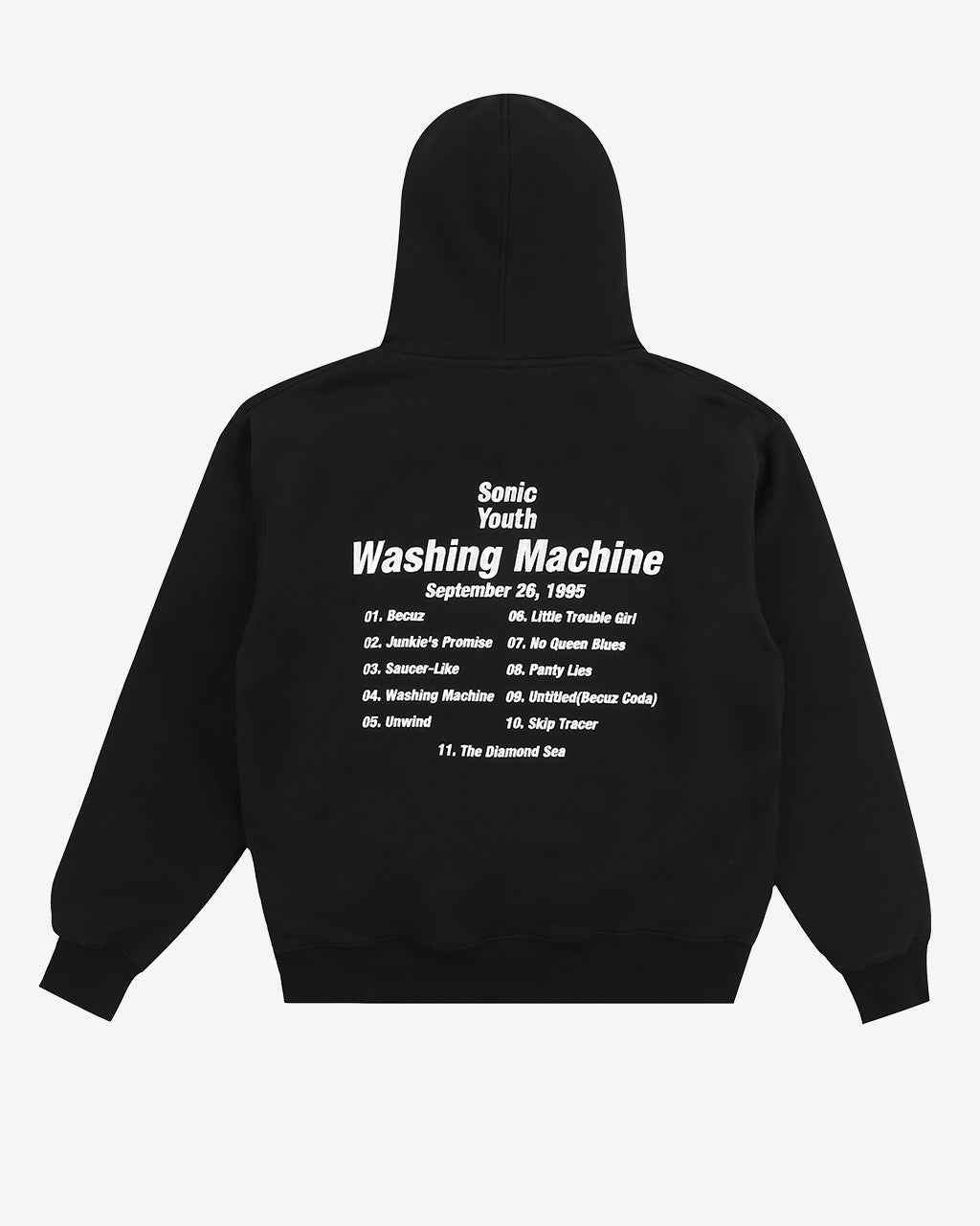 Washing Machine Hoodie Black