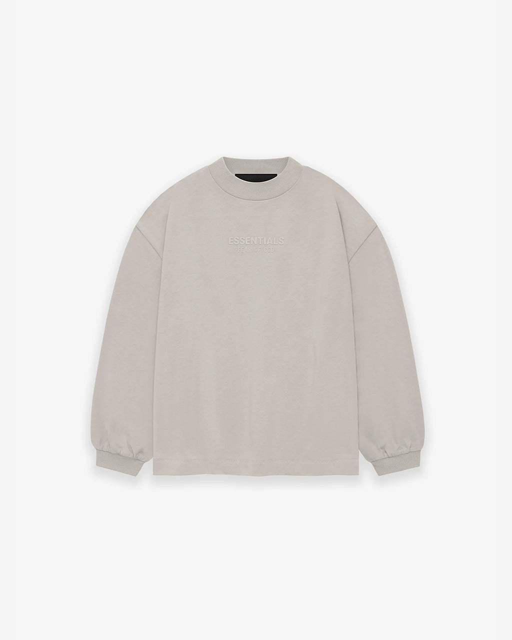 Kids Essentials L/S Tee Silver Cloud