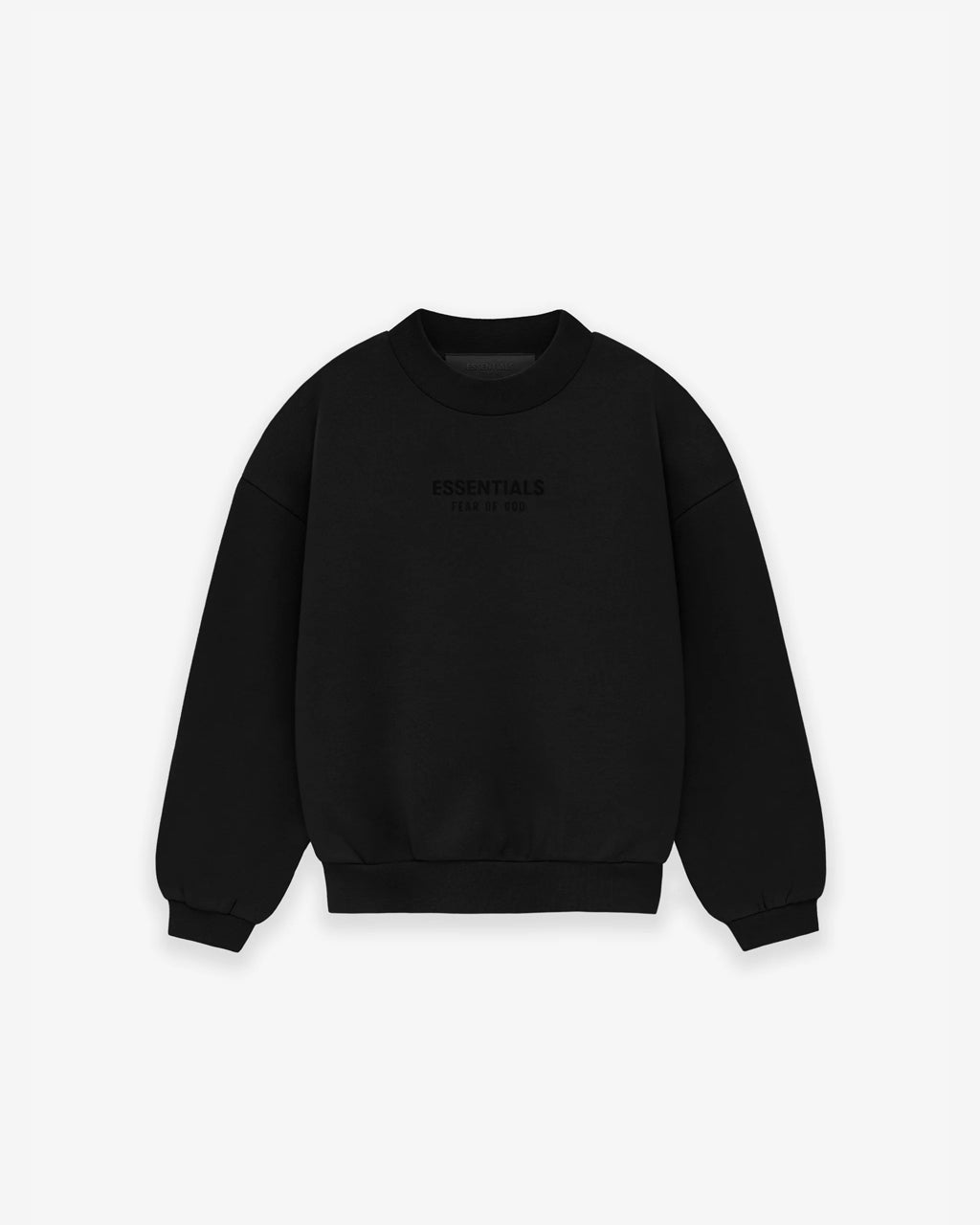 Kids Essentials Crewneck Jet Black