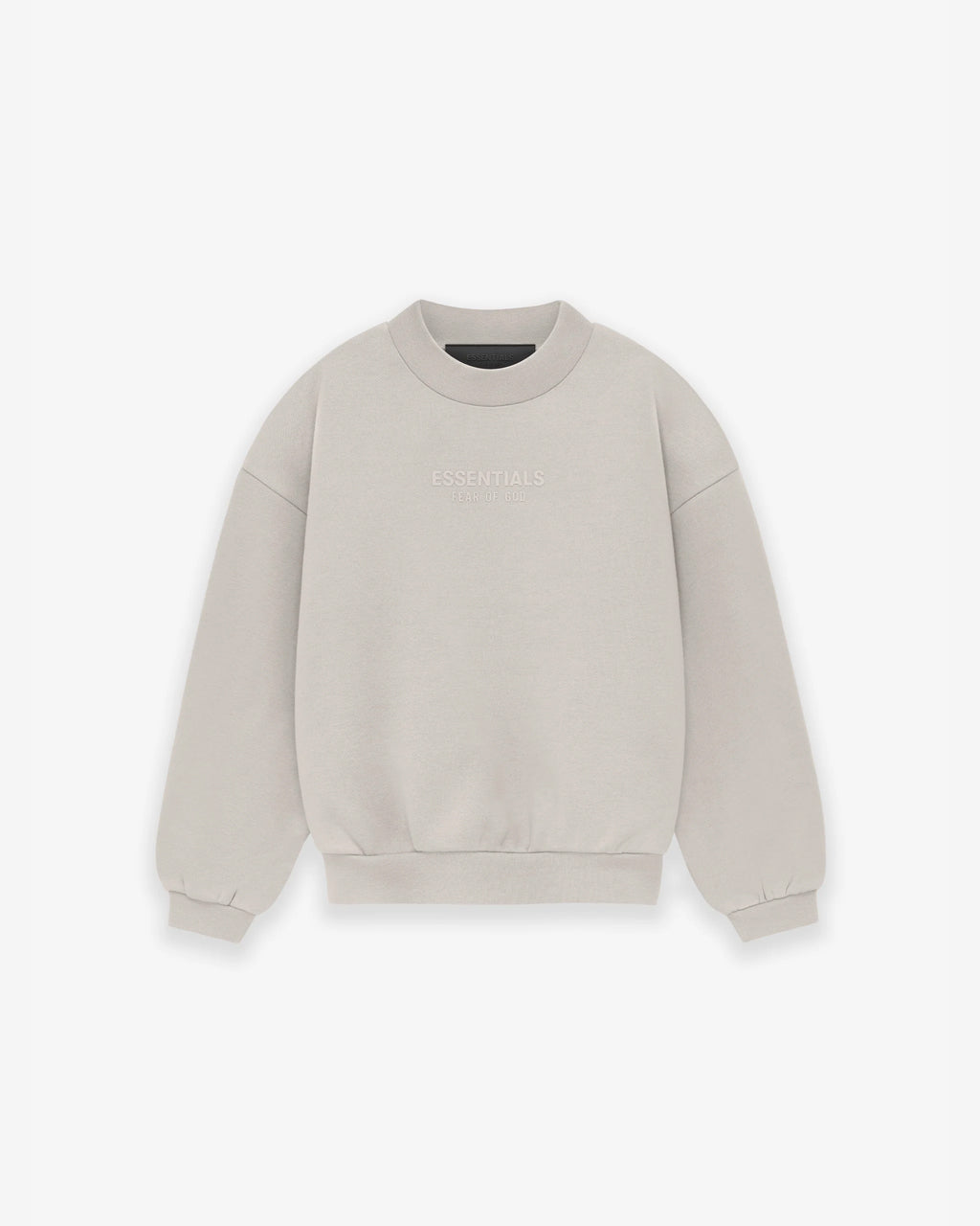 Kids Essentials Crewneck Silver Cloud