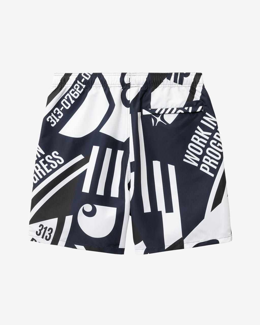 Island Swim Trunks Marina Print/Atom Blue